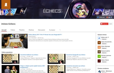 Chaîne vidéo Youtube Imineo échecs de Diagonale TV