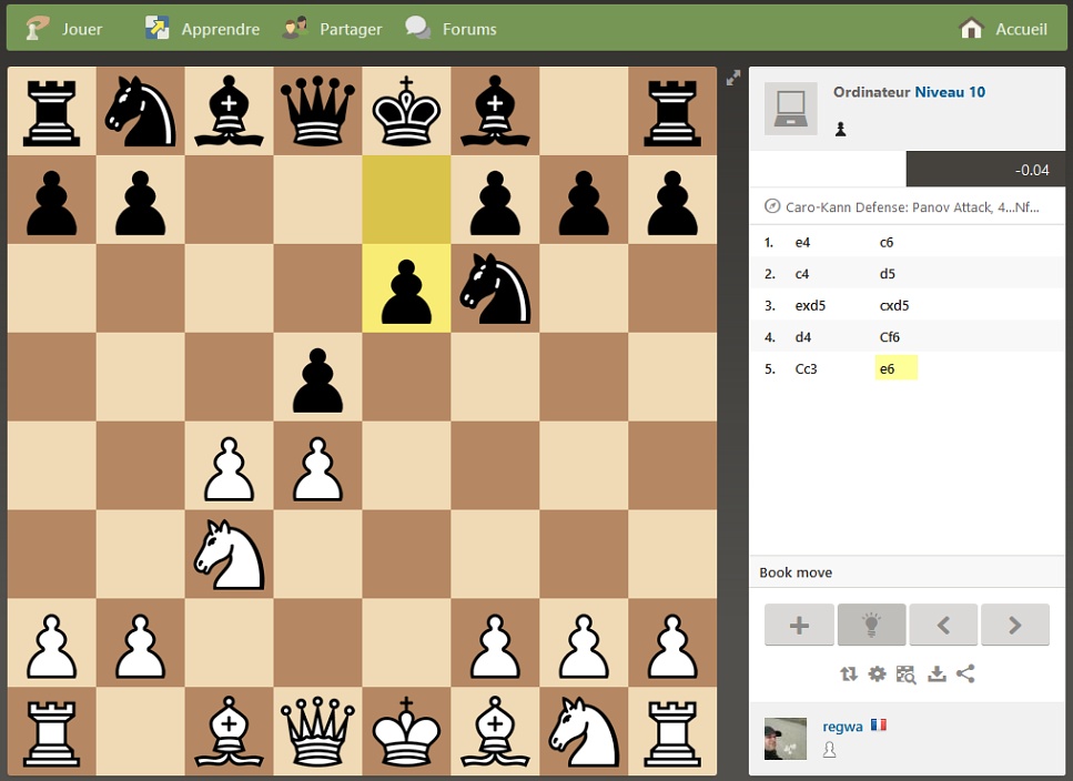 Jouer aux échecs en ligne contre l'ordinateur sur Chess.com