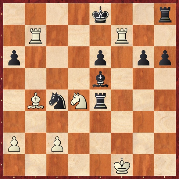 Puzzle échecs mat en 4 coups - trait au blanc - 1