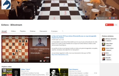 Chaîne Youtube de Kevin Bordi : Echecs Blitzstream