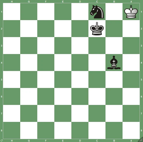 Puzzle échecs mat en 1 coup - trait aux noirs - Fou 1