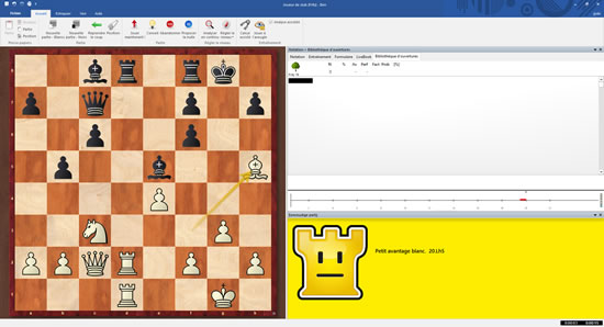 Analyseur de partie avec le moteur Fritz 16
