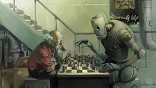 Wallpaper joueurs d'échecs robot contre humain
