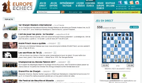 Site et magazine d'actualités Europe échecs