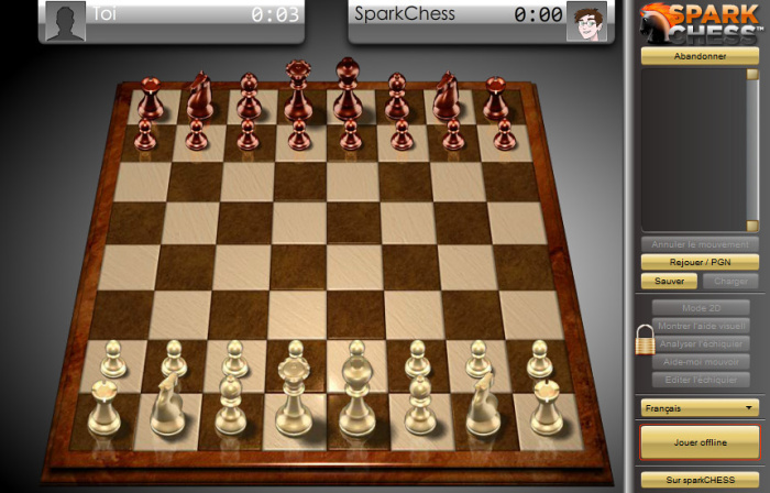 Apercu et screenshot du jeu Sparkchess 3D
