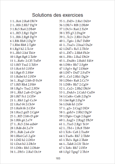 Solutions des exercices d'échecs