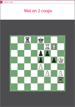 Présentation des exercices d'échecs