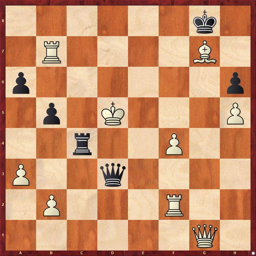 Position 1 du livre exercices d'échecs à emporter sur une île déserte, 100 positions étonnantes, amusantes et inspirantes de Michael Adams