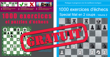2 livres numériques PDF de 1000 exercices d'échecs à télécharger gratuitement et légalement