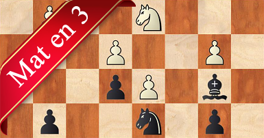 Puzzle d'échecs et problèmes tactiques : mat en 3 coups