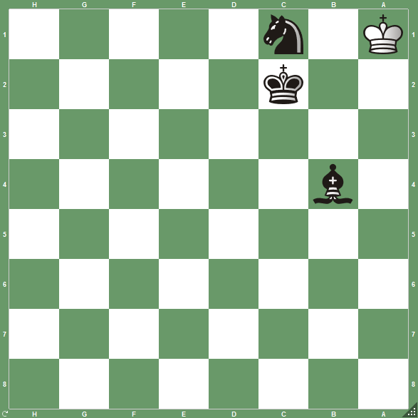 Puzzle échecs mat en 1 coup - trait aux noirs - Fou 1